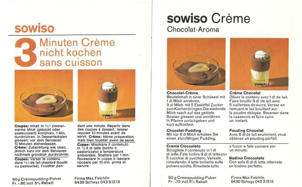 sowiso Chocolat Schololaden Creme Rückseite